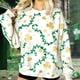 thumbnail image 2 of Crew Cuello Sudadera de Manga Larga de las Mujeres de San Patricio Día de Impresión Suéter, San Patricio Día Festivo Shamrock Top, 2 of 7