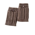 thumbnail image 4 of Wosthever Puños para botas, fácil de combinar, estirable, moldeador de moda, manga de pantorrilla, calentador de piernas cómodo, calcetín grueso Suministros térmicos caqui viejo Wosthever HA059254-05, 4 of 6
