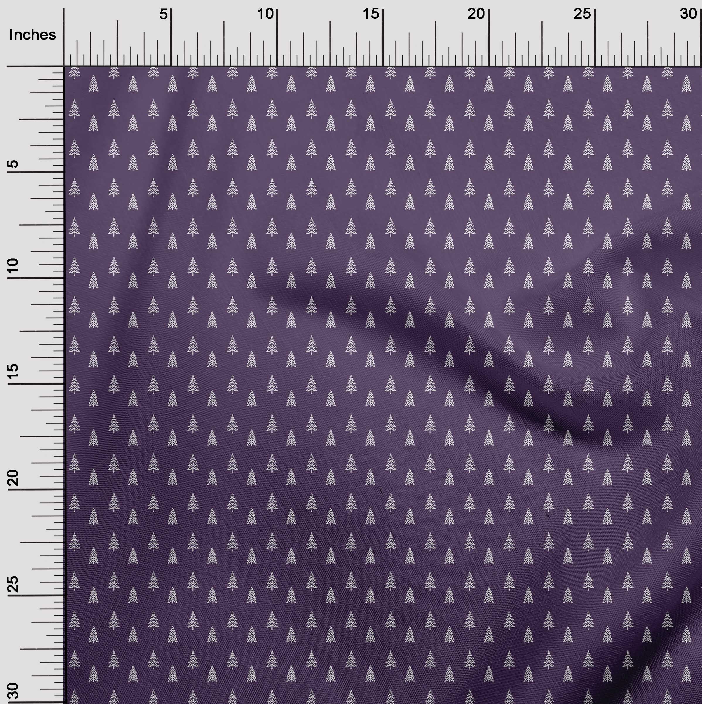 oneOone Cotton Jersey Purple Fabric Christmas Dress Material Fabric Print Fabric By The Yard 58 Inch Wide