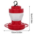 thumbnail image 4 of Jierger Hummingbird Feeders for Outdoors Hanging, Plastic Humming Bird Nectar Feeder with 5 Feeding Ports Bee Proof & Ant Moat Wild Bird Feeder for Outside, Red, 4 of 8
