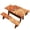 Fall Maple, variant on Thanksgiving Picnic Table Cover with Bench Covers, 3 Piece Fitted Waterproof Picnic Table Bench Covers for 5FT Table, Pumpkin Sunflower Fall Print