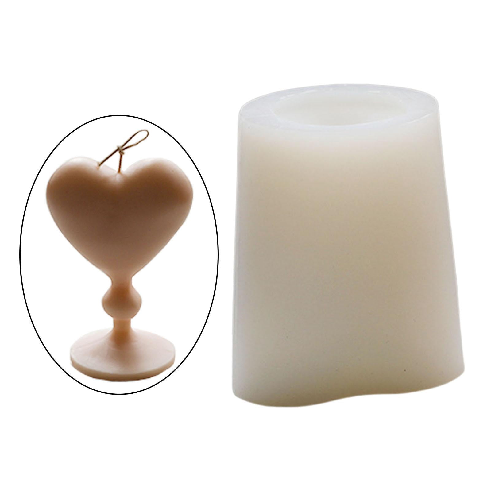 FVDPWYE Durable Candle Mould Handmade Perfume Candle Making Wax Silicone Mold Craft Heart