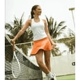 thumbnail image 4 of Athletic Skort Skirts for Women High Waisted Pleated Athletic Skort with 4 Pockets, Tennis Golf Running Casual Wear Orange XXS, 4 of 8