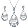 thumbnail image 5 of IDEANATEGRATE Conjunto Femenino De Collar Y Pendientes Con De Perla Y Ajuste Cómodo, 5 of 5