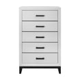thumbnail image 7 of Global Furniture USA Kate White and Black 5-Drawer Bedroom Chest, 7 of 7