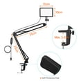thumbnail image 2 of Desktop USB Video Conference Lighting Kit with 1 * LED Video Light 3200K-5600K Dimmable + 1 * Desk Mount Metal Light Stand + 1 * 360° Rotatable Ballhead + 5 * Color, 2 of 9