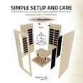 thumbnail image 5 of SteamSpa Home Sauna Room 1-2 Person Hemlock Wooden Indoor Sauna Spa, 5 of 13