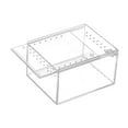 thumbnail image 2 of LOVIVER Reptile Terrarium Breathable Acrylic Reptiles Cage for Frog Crayfish Lizards 10.5cmx8.5cmx6cm, 2 of 8