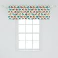 thumbnail image 2 of Ambesonne Animal Window Valance, Retro Colorful Savannah Art, 54" X 18", Multicolor, 2 of 3