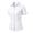White, variant on Womens Button Down Shirts Stretch Short Sleeve Dress Shirts Business Work Fitted Collared Office Basic Blouse
