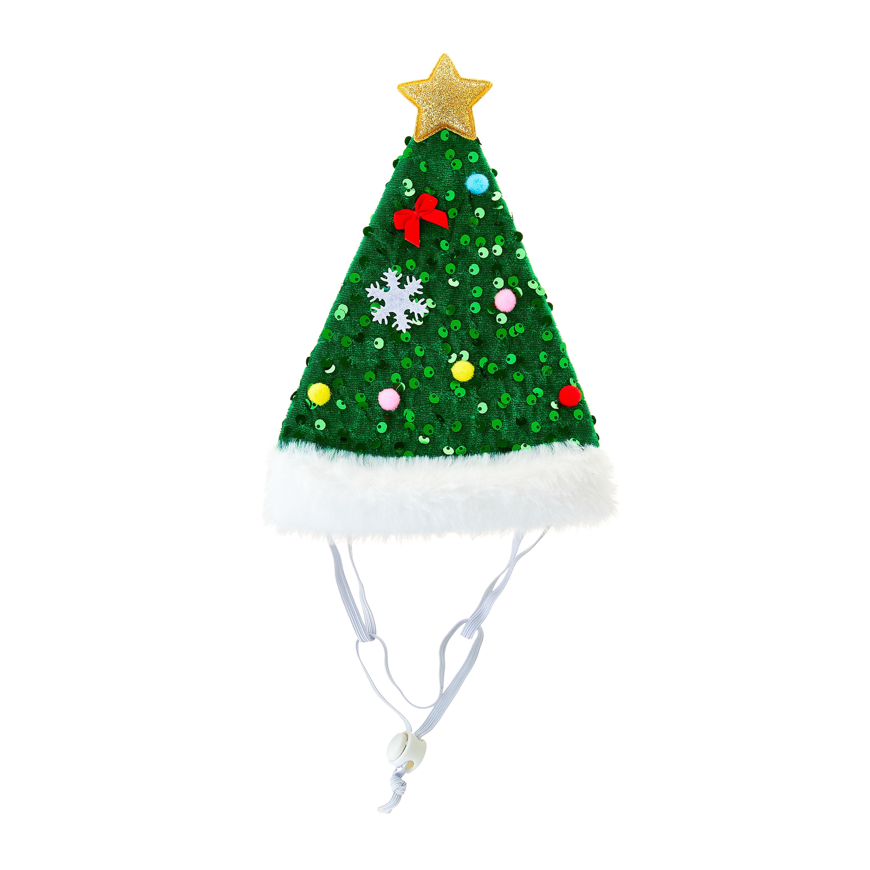 Vibrant Life Holiday Pet Accessory for Cats and Dogs, Christmas Tree Hat, Green, Medium/Large