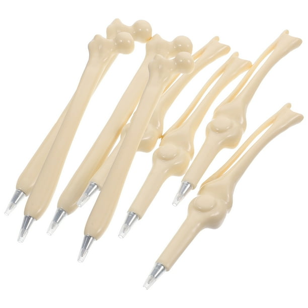 WEUVEB 8Ud Bolígrafos Creativos Beige Con De Hueso Para Suministros Oficiales Y Escolares