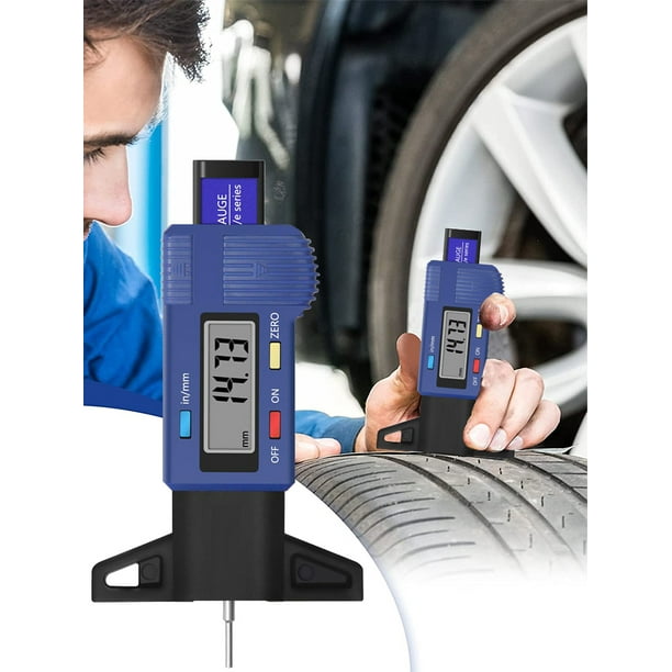 Electronic Digital Tyre Tread Depth Gauge Accurate Portable Tread