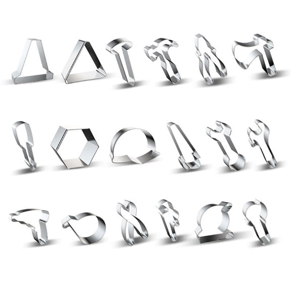 Cookie Cutters Set of 16 Pieces Stainless Steel Cookie Cutters Mold Tools Shaped