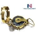 thumbnail image 5 of Vintage Old Style Military Engineers Compass Nautical Pocket Shiny Brass, 5 of 5