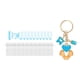 thumbnail image 3 of Recuerdo de baby shower, lindo llavero con bolsas de dulces y etiquetas de agradecimiento, llave de casa Azul, 3 of 7