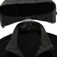 thumbnail image 5 of Men's Windbreaker Jacket Man Solid-Color Outdoor Fleece Waterproof Splicing Soft Zipper Pocket Long Sleeve Hooded Detachable Mountaineering Jacket Zip Front Windbreaker Jacket Army Green XL, 5 of 7