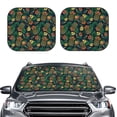 thumbnail image 2 of Fuzoiu Hawaiian Tribal Mask Print Car Windshield Sunshade,Folding Front Windshield Sun Shade,for Most Car Sedan SUV Truck,Car Windshield Sunshade-Large, 2 of 6