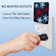 thumbnail image 3 of Christmas snowflakes LED Square Night Lights - Energy Efficient and Stylish Decor for Any Room | Set of 2 Dimmable Bedside Lamps with Touch Control and Auto Timer, 3 of 6