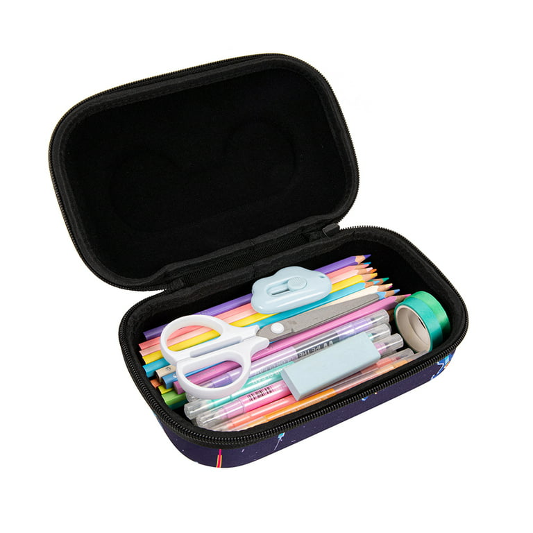 EVA Transparent Pen Pouch Pvc Hard Plastic Pencil Case With