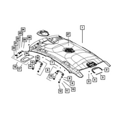 Genuine OE Mopar Visor Support - 5PC08HDAAA