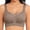 Coffee, variant on Wireless Bras for Women No Underwire Supportive Mesh Crossover Bra Seamless Push Up Full Coverage Everyday Bralettes