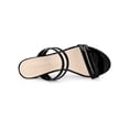 thumbnail image 5 of BLISSFUL STEP Women's Strappy Block Heel Slides Mules Sandals Black 5.5, 5 of 9