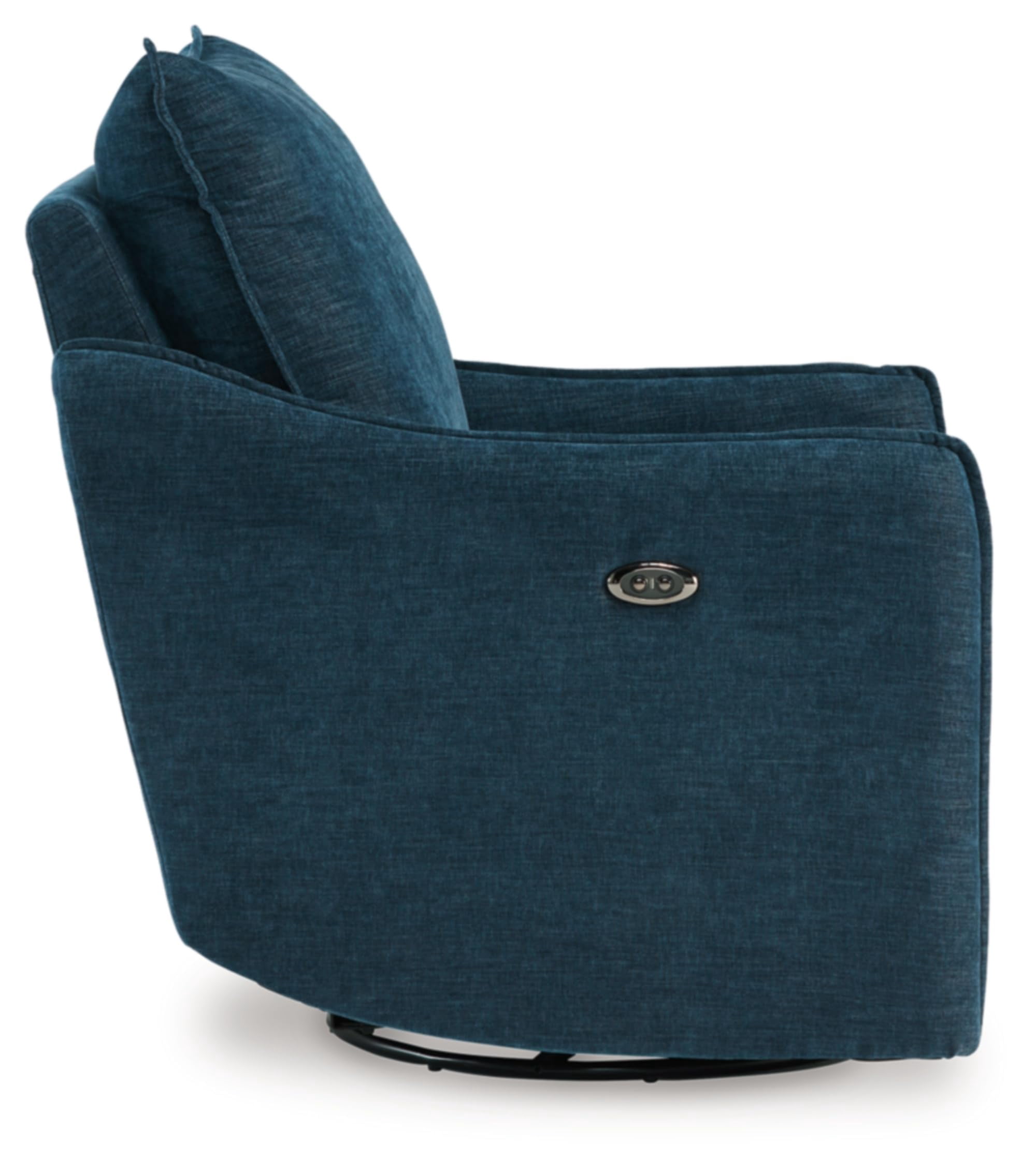 Signature Design by Ashley McBurg Navy Swivel Power Recliner