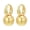 Gold, variant on 14mm Elegant Big Pearl Dangle Earrings 14K Gold Plated Hoop Clasp for Women,  for Wedding Gift