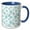Blue/White, variant on 3drose, Fancy Blue Snowflake Pattern, 11oz Magic Transforming Mug
