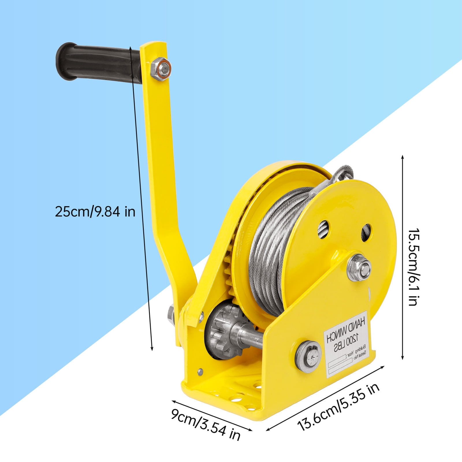 Air Conditioner Lifting Crane, 1500 LBS Heavy Duty AC Lift, All-Weather Bracket with Hanger, Pulley and 50ft Ropes for Warehouse Industrial