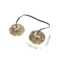thumbnail image 2 of Platillos tibetanos Tingsha: campanas para meditación, yoga y atención plena que producen un sonido puro y melodioso para la curación y la decoración Feng Shui., 2 of 7