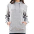 thumbnail image 3 of Oversized Unisex Lane Seven Ring Spun Cotton Premium 3-End Fleece Pullover Hoodie Sweatshirt - Heather Grey 2XL, 3 of 4