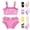 Pink#02, variant on YOUYEDIAN 2 Piece Toddler Swimsuit Girl Teen Cute Sleeveless Spaghetti Straps Tankini Tops Bathing Suits Summer Beach High Waist Swimwear Set (Pink#04, 8-9 Years)