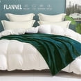 thumbnail image 4 of Flannel Fleece Blanket Forest Green - Twin ( 90x66 IN ), 4 of 5