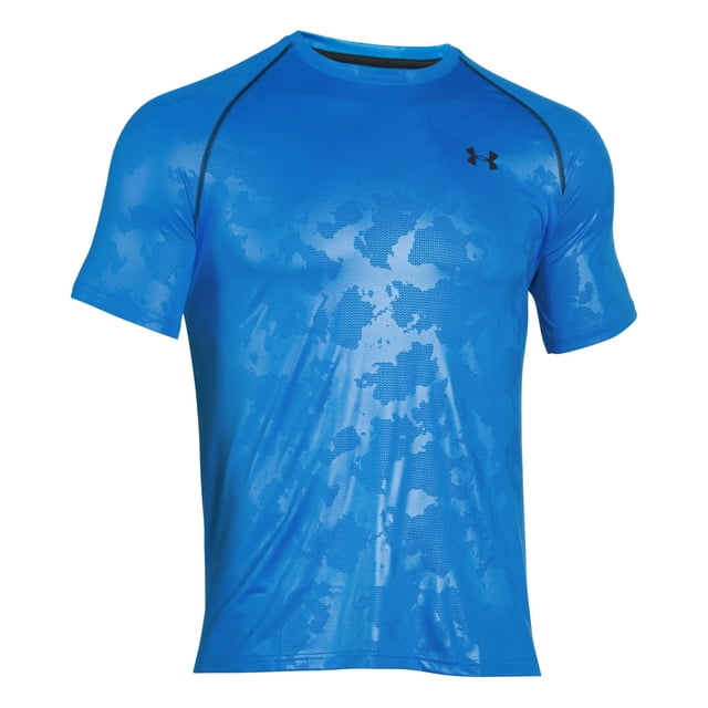 Under Armour Tech Novelty - Camiseta básica para hombre, color azul, grande Under Armour Camiseta básica