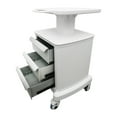 thumbnail image 3 of Mobile Trolley Cart Medical Hairdressing Base Rolling Cart for Ultrasound Imaging Scanner with 3 Drawers, 3 of 11