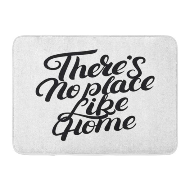 LADDKE Gray Graphic There No Place Like Home Lettering Quote
