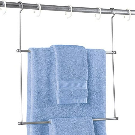 Instant Hanging Shower Rod Towel Rack Silver Instant Hanging Shower Rod Towel Rack Silver