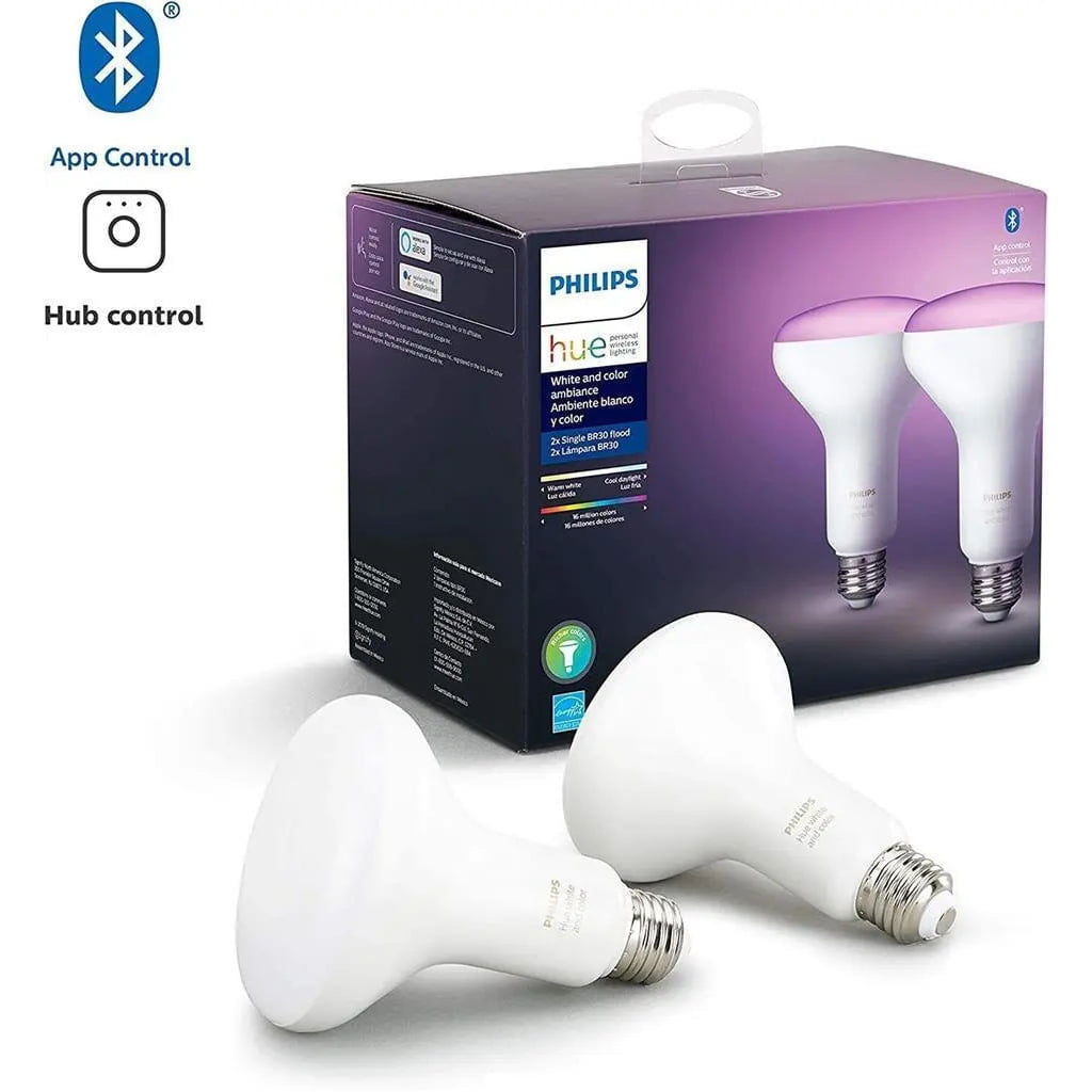 Philips Hue White and Color Ambience BR30 Flood Lights Pack 548586 NEW  SEALED