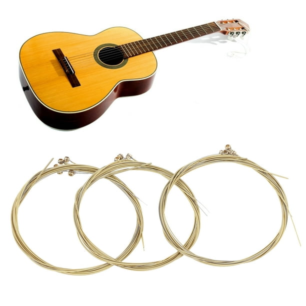 Corde de Guitare Folk Souple Corde de Guitare Jeu de 6 Cordes Corde de  Guitare en