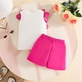 thumbnail image 6 of JAJAHO Baby Girls Clothes 2 Piece Outfits Summer Toddler Sleeveless Floral Appliques Tank Tops And Shorts Set Comfortable Outfit, 6 of 6