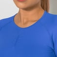 thumbnail image 4 of SELONE Workout Outfits for Women 2 Piece Active Solid Outfits Leggings Long Sleeve Crewneck Basic Tops Knitted Soft Sets Blue M, 4 of 5