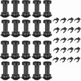 thumbnail image 1 of Adjustable Plastic Furniture Feet, 20-Pack, 100mm Height, Black Plinth Adjusters with Fixing Feature, 1 of 5