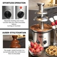 thumbnail image 2 of Total Chef 3-Tier Chocolate Fondue Fountain, Party-Perfect Fountain for Dipping Chocolate, Fruit & Treats, 2 of 9