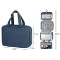 thumbnail image 3 of Spencer Toiletry Bag Travel Bag with Hanging Hook for Women Men, Water-resistant Makeup Cosmetic Bag Travel Organizer for Accessories, Shampoo, Toiletries, 3 of 10