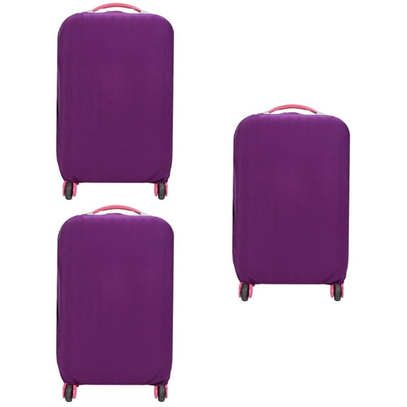 3 Pack Suitcase Cover Luggage Purple Bags Protector Travel