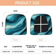thumbnail image 3 of Teal Gold Marble Seat Covers for Dining Room Chairs Set Of 4,Stretch Printed Washable Chair Seat Cover with Elastic Ties and Button,Removable Waterproof Couch Cushion Covers, 3 of 6