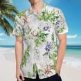thumbnail image 5 of High Quality Hawaiian Shirts for Men Short Sleeve Aloha Beach Shirt Floral Summer Casual Button Down Shirts Blouses OCA7A7, 5 of 7