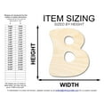 thumbnail image 2 of Unfinished Wood Groovy B Font Shape 30" / 1/2", 2 of 3